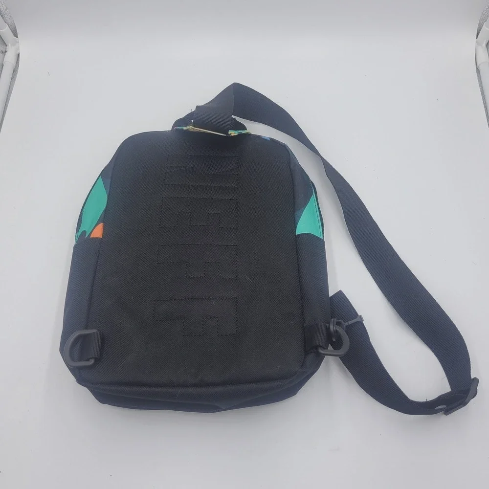 Neff Mini Sling Backpack Multicolor‎ Camo Black Front Pocket Adjustable Strap